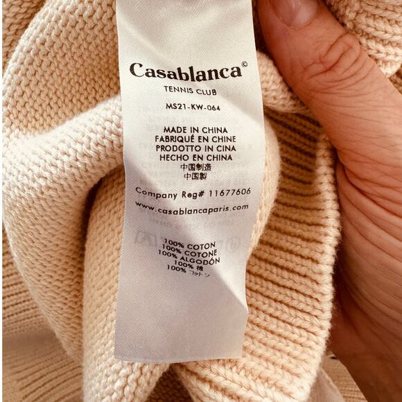 NWT Casablanca Cream Kapalia Oranges Graphic Intarsia Knit Sweater XXL - Picture 11 of 14